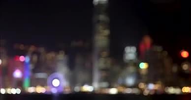 香港维多利亚港夜景视频的预览图